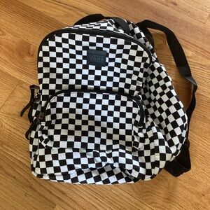 Vans Black and White Checkered Mini Backpack
